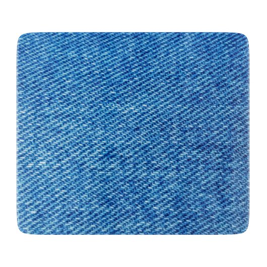 Planche À Découper Texture de Denim bleu (Devant)