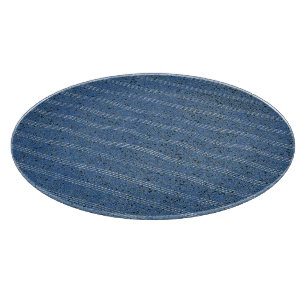 Planche À Découper Texture de liège bleu avec des lignes blanches