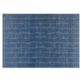 Planche À Découper Texture de liège bleu avec lignes blanches (Devant)