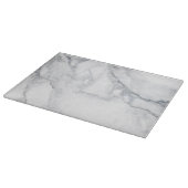 Planche À Découper Texture de marbre blanche (Coin)