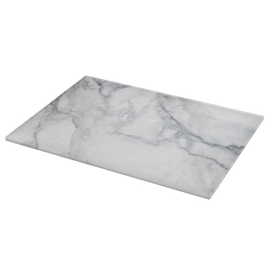 Planche À Découper Texture de marbre blanche (Coin)