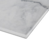 Planche À Découper Texture de marbre blanche (Coin)