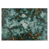 Planche À Découper Texture de marbre vert avec des veines (Devant)