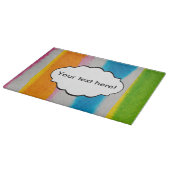 Planche À Découper Texture de rayures d'aquarelles (Coin)