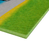 Planche À Découper Texture de rayures d'aquarelles (Coin)