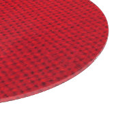 Planche À Découper Texture dynamique de tissu rouge (Coin)