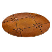 Planche À Découper Texture en cuir, détails de selvage naturel. (Coin)