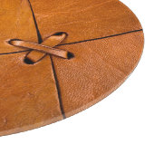 Planche À Découper Texture en cuir, détails de selvage naturel. (Coin)