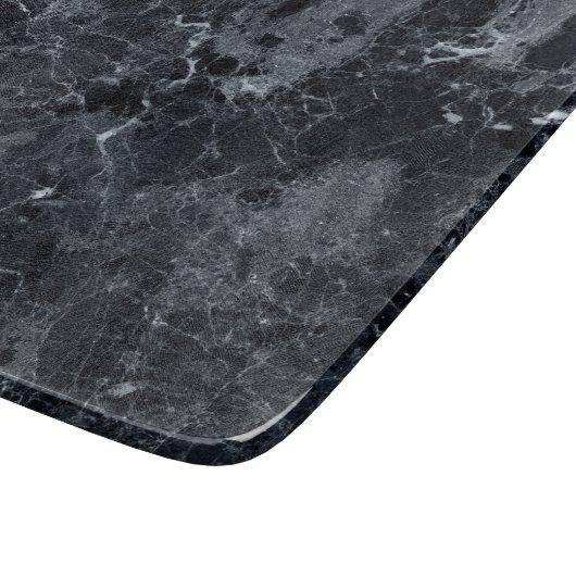 Planche À Découper Texture en marbre noir  (Coin)