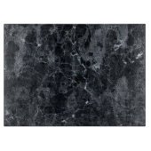 Planche À Découper Texture en marbre noir  (Devant)