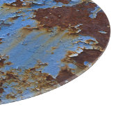 Planche À Découper Texture en métal et en bleu. (Coin)