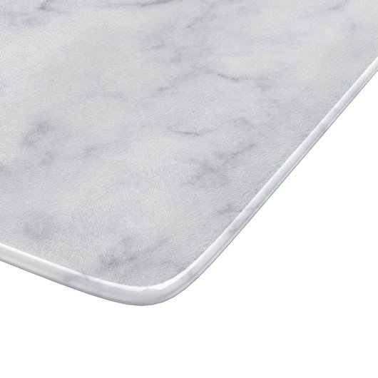 Planche À Découper Texture Marbre blanc (Coin)