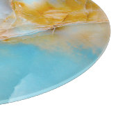 Planche À Découper Texture marbré, intérieur onyx coloré. (Coin)