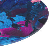 Planche À Découper Texture peinte artistique, décoration moderne. (Coin)