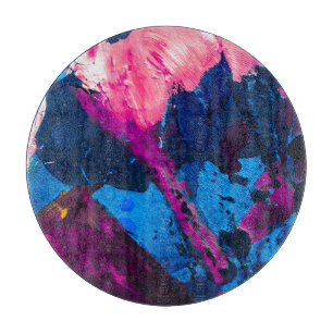 Planche À Découper Texture peinte artistique, décoration moderne.