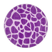 Planche À Découper Texture violette de la peau de girafe (Devant)