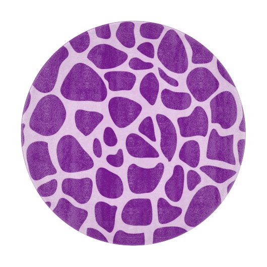Planche À Découper Texture violette de la peau de girafe (Devant)