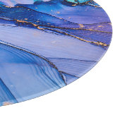 Planche À Découper Textures fluides, art abstrait de luxe. (Coin)