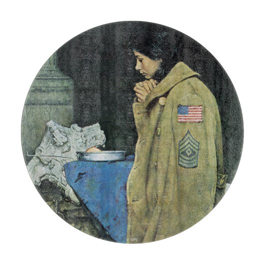 Planche À Découper Thanksgiving de réfugié (Devant)