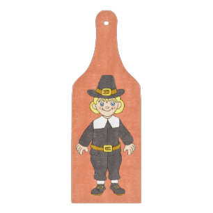 Planche À Découper Thanksgiving Pilgrim Boy