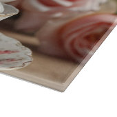 Planche À Découper Thé de rose de chou rose (Coin)