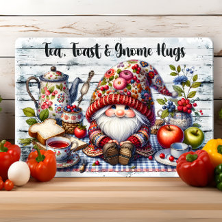 Planche À Découper Thé Toast Gnome Hugs Vintage mignonne Gnome