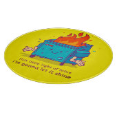 Planche À Découper This Little Light: Dumpster Fire Round (Coin)