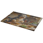 Planche À Découper Tibétain Terrier Cuisine dans la Cuisine (Coin)