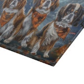 Planche À Découper Tibetan Spaniel Halloween Épouvantable  (Coin)