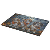 Planche À Découper Tibetan Spaniel Halloween Épouvantable  (Coin)