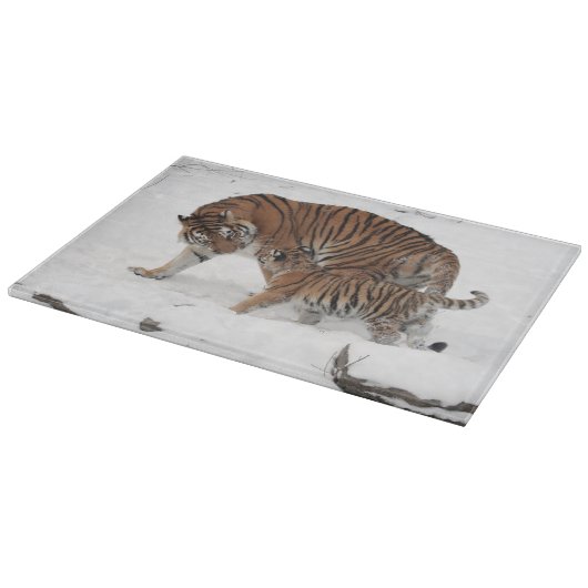 Planche À Découper Tiger and Cub in the Snow (Coin)