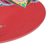 Planche À Découper Tiger Dragon Mandala Glass Cutboard (Coin)