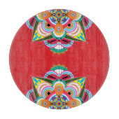 Planche À Découper Tiger Dragon Mandala Glass Cutboard (Devant)