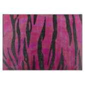 Planche À Découper Tiger rose chaud et noir (Devant)