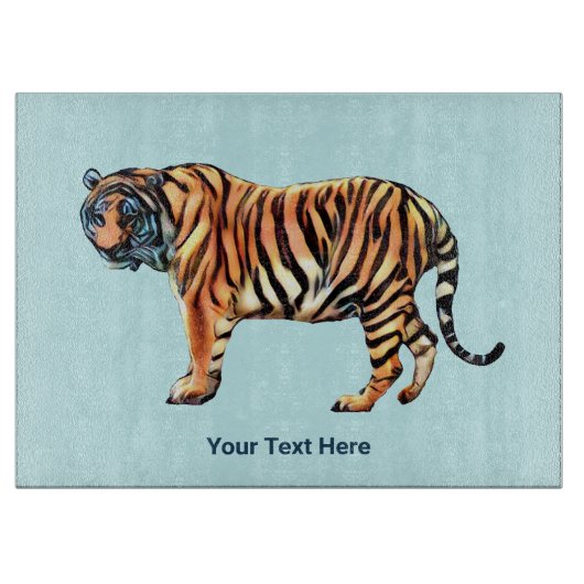 Planche À Découper Tigre de Sibérie (Devant)
