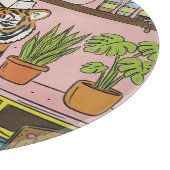 Planche À Découper Tigre faisant du thé (Coin)