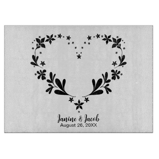 Planche À Découper Til Death Do Us Part Nom et Mariage personnalisés  (Devant)