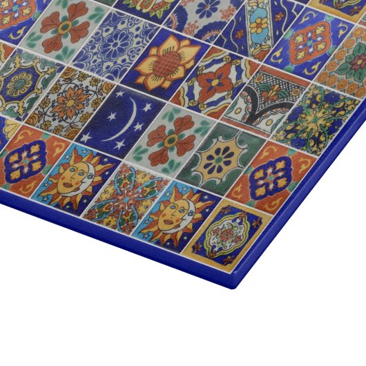 Planche À Découper Tile Talavera Image Verre de style sud-ouest (Coin)