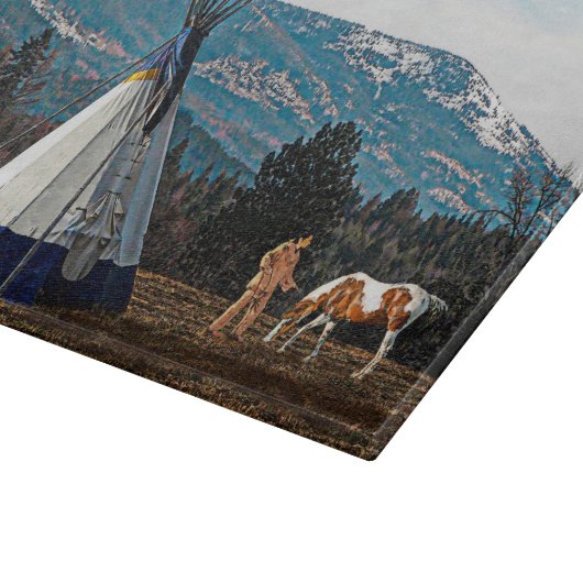 Planche À Découper Tipi - Camp d'hiver (Coin)