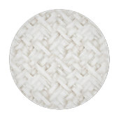 Planche À Découper Tissage blanc panier shower de mariage (Devant)