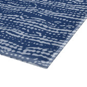 Planche À Découper Tissu de boue rayures en bleu indigo (Coin)