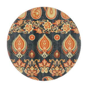 Planche À Découper Tissu ethnique oriental Paisley