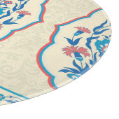 Planche À Découper Tissu floral ethnique : Élégance transparente (Coin)