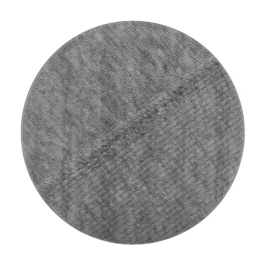 Planche À Découper Tissu gris : texture cousue abstraite. (Devant)