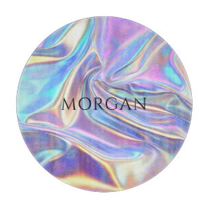 Planche À Découper Tissu Métallisé Iridescent Brillants, Nom