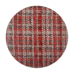 Planche À Découper Tissu taran rouge : Arrière - plan texturé