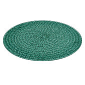 Planche À Découper Tissu vert tressé artificiel. (Coin)