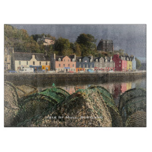 Planche À Découper Tobermory, île de Mull, Écosse. Scène écossaise