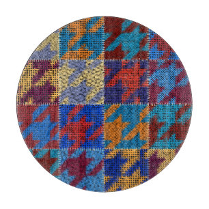 Planche À Découper Toile de Patchwork : imitation motif vintage.