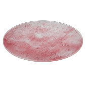 Planche À Découper Toile rouge métallique : Elégance de la brosse. (Coin)